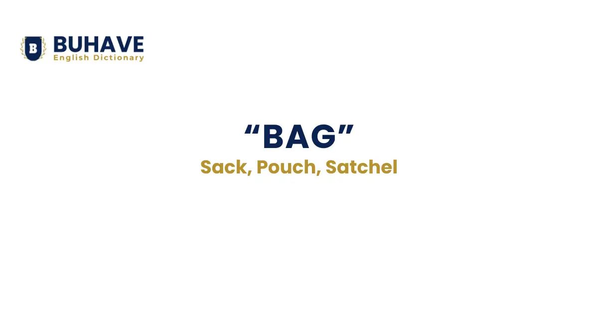 Bag – Meaning, Definition, Synonyms, and Antonyms