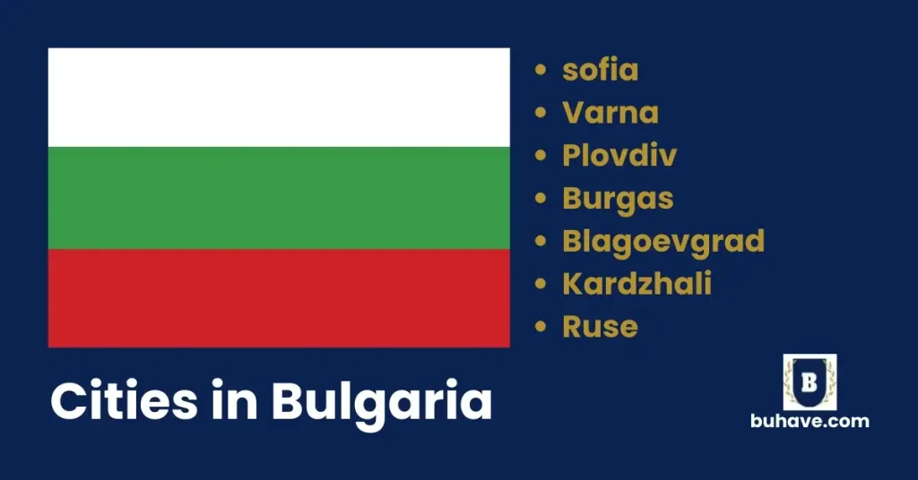 Cities in Bulgaria