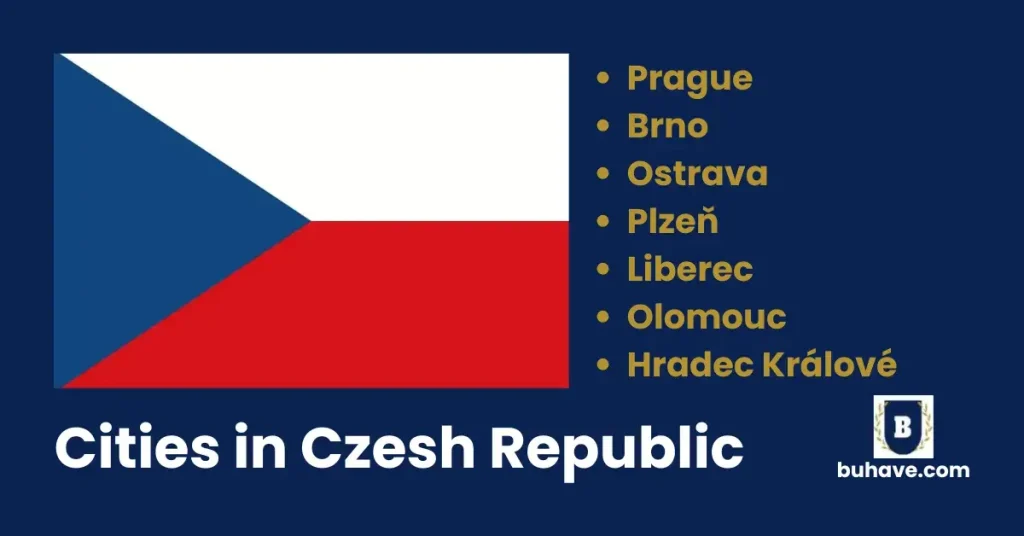Cities in czesh republic