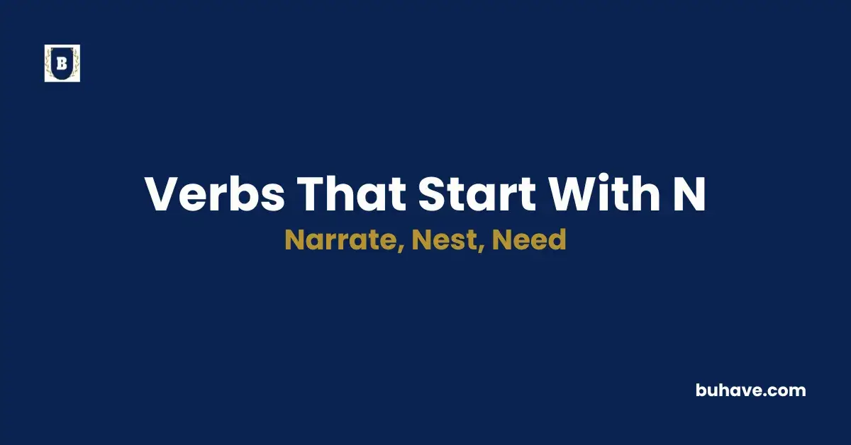 List of verbs that start with n