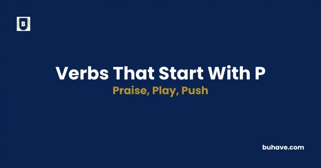 List of verbs that start with p