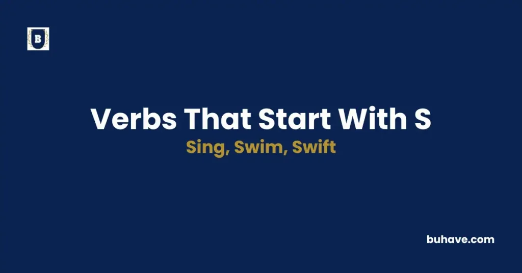 List of verbs that start with s