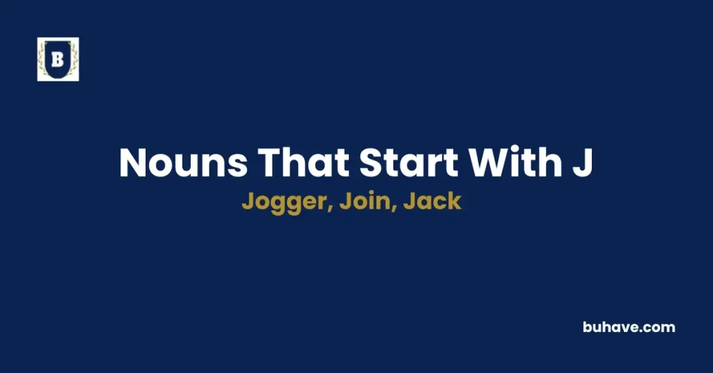 Nouns that start with j