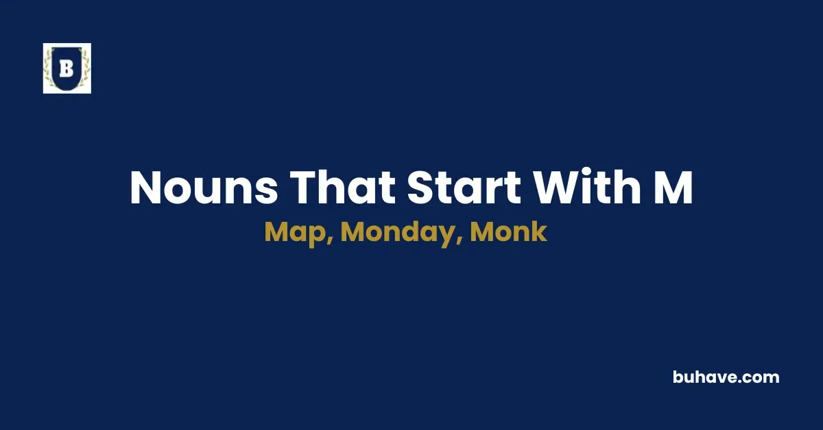 Nouns that start with m