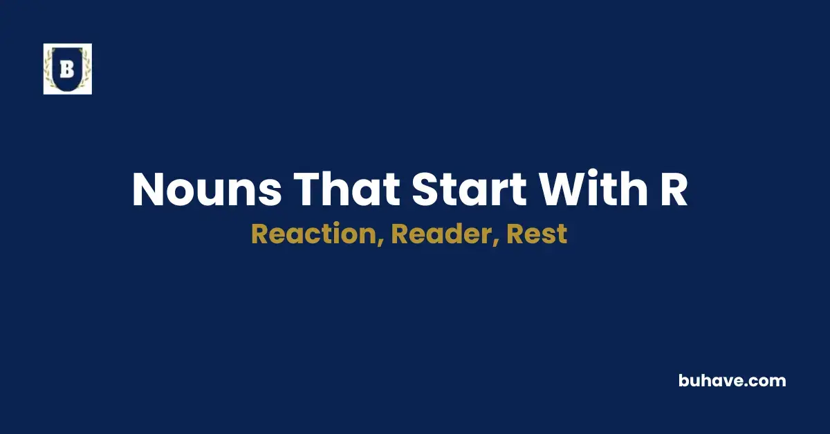 Nouns that start with r