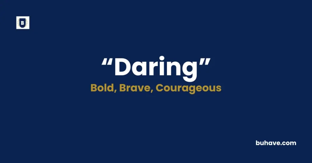 Daring Meaning Definition Synonyms Antonyms