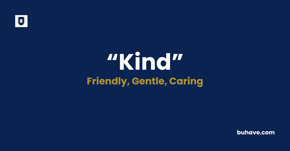 Kind Meaning Definition Synonyms Antonyms