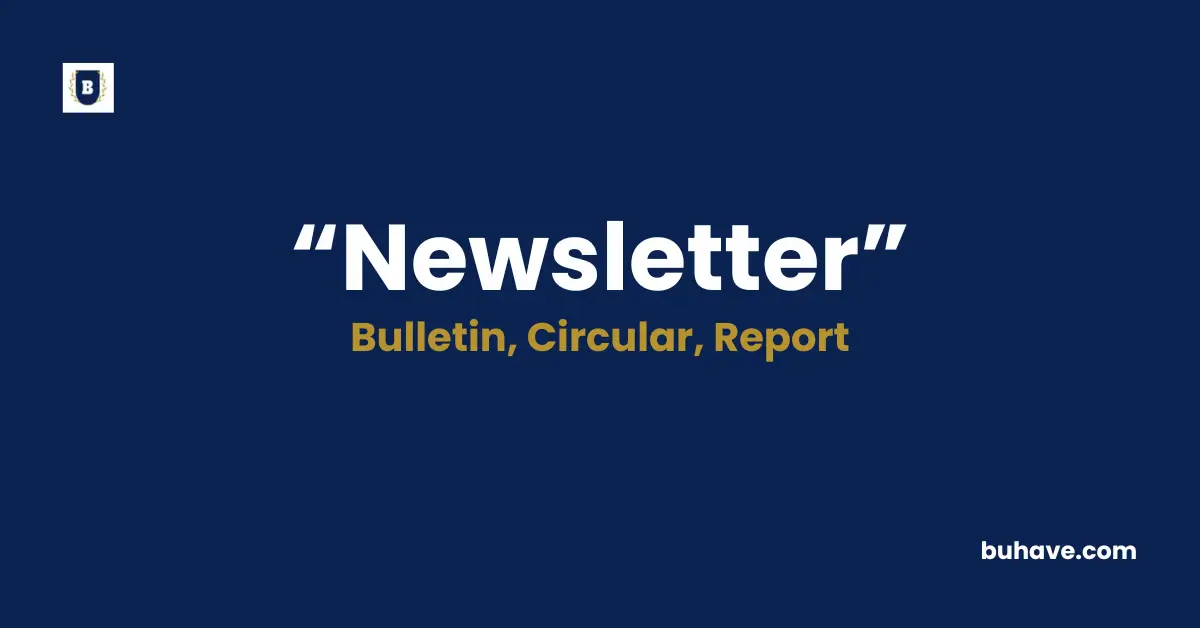 Newsletter Meaning Definition Synonyms Antonyms