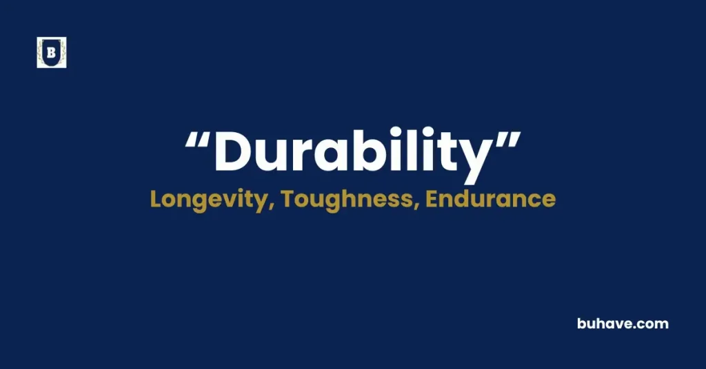 Durability - Meaning, Definition, Synonyms, and Antonyms