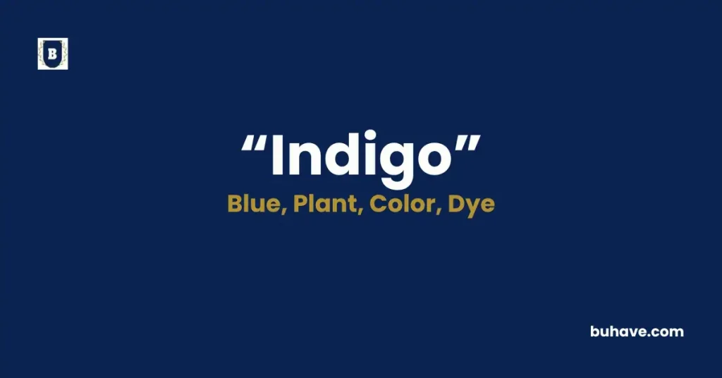 Indigo - Meaning, Definition, Synonyms, and Antonyms