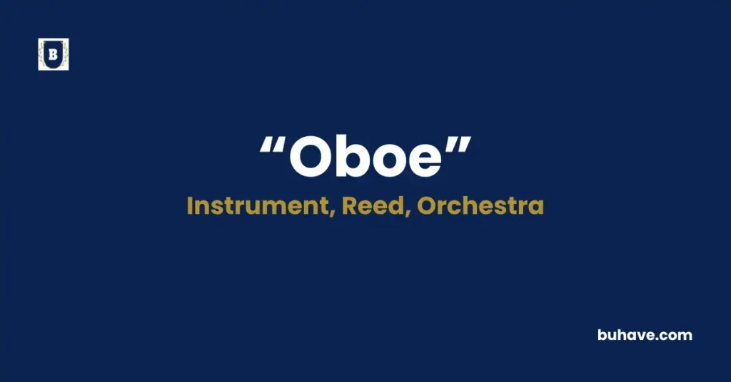 Oboe - Meaning, Definition, Synonyms and Antonyms