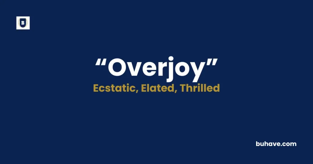 Overjoy Meaning Definition Synonyms Antonyms