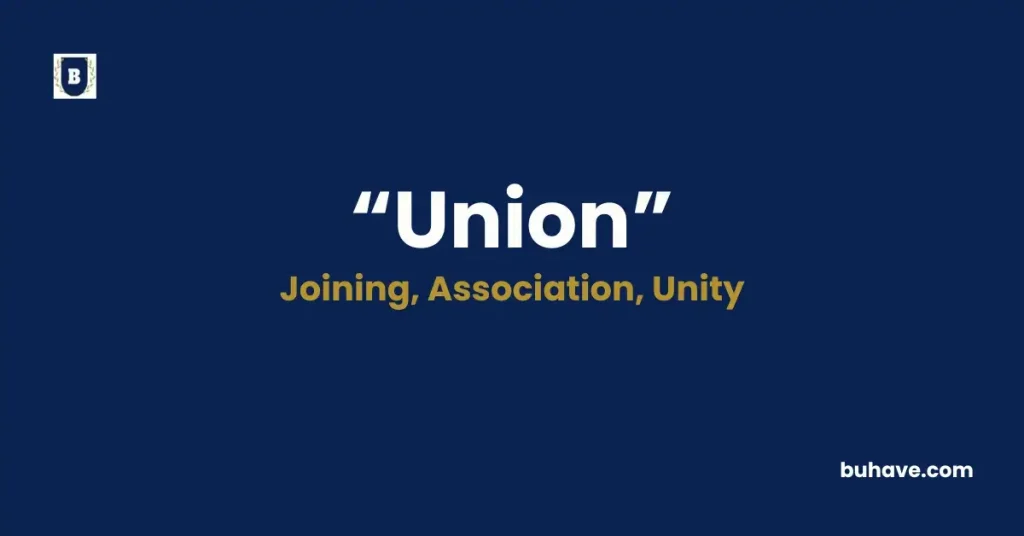Union - Meaning, Definition, Synonyms and Antonyms