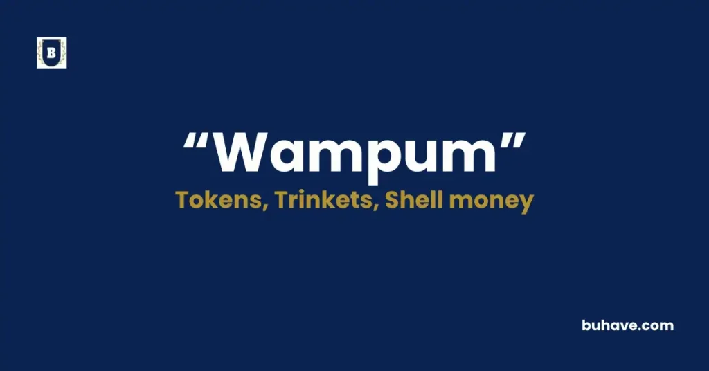Wampum - Meaning, Definition, Synonyms and Antonyms
