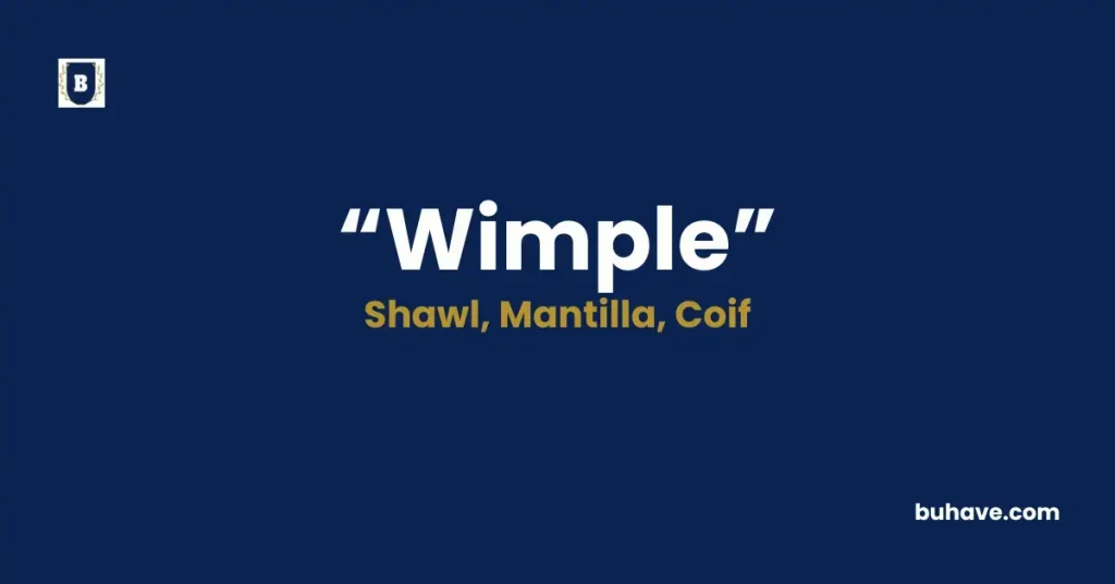 Wimple - Meaning, Definition, Synonyms and Antonyms