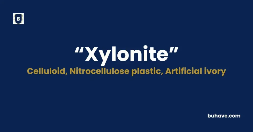 Xylonite - Meaning, Definition, Synonyms and Antonyms