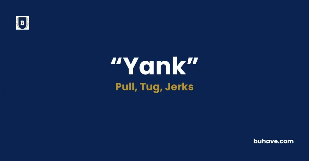 Yank - Meaning, Definition, Synonyms and Antonyms