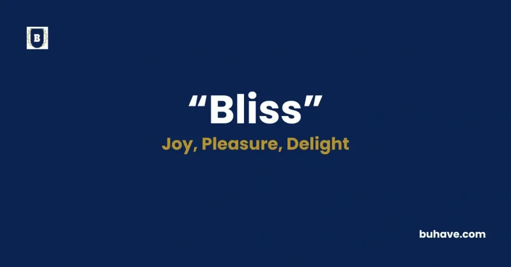 Bliss - Meaning, Definition, Synonyms and Antonyms