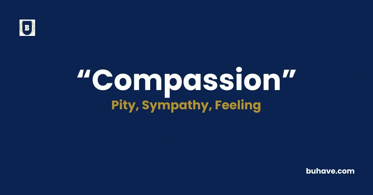 Compassion - Meaning, Definition, Synonyms and Antonyms