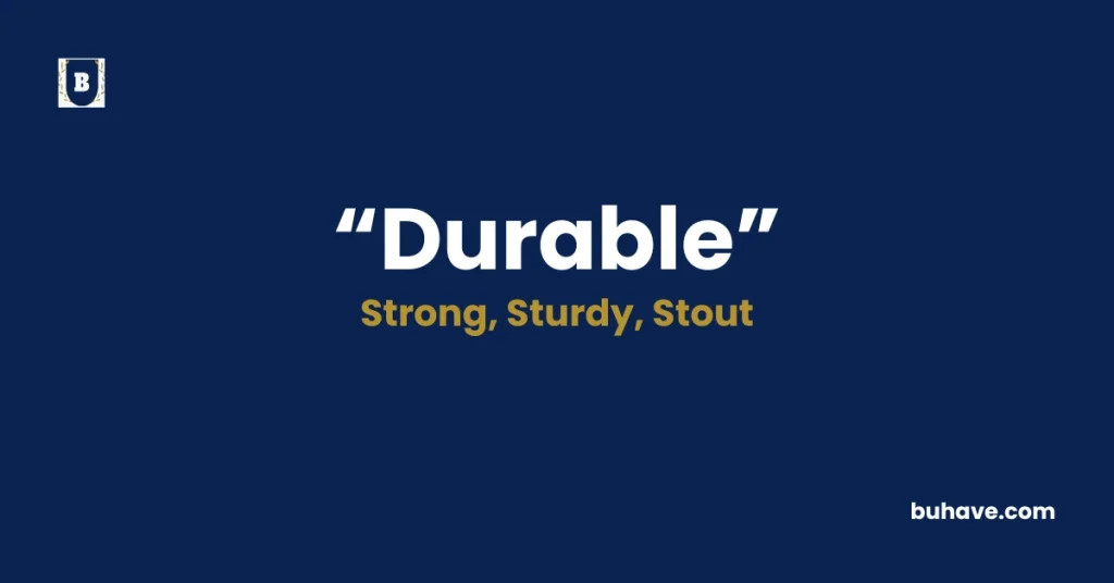 Durable - Meaning, Definition, Synonyms and Antonyms