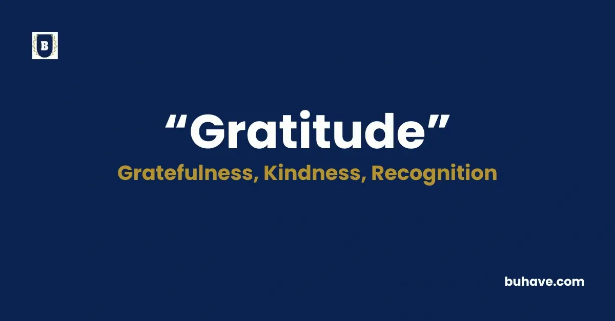 Gratitude - Meaning, Definition, Synonyms and Antonyms