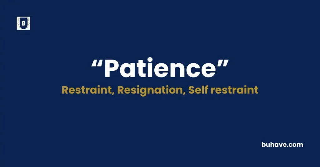Patience Meaning, Definition, Synonyms and Antonyms