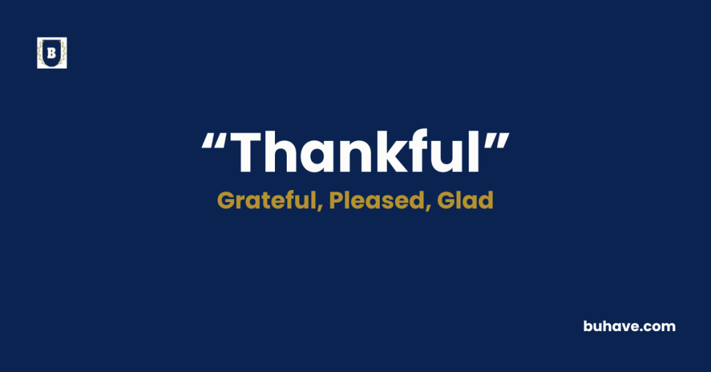 Thankful - Meaning, Definition, Synonyms and Antonyms
