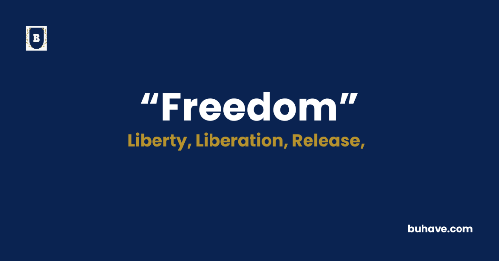 freedom - Meaning, Definition, Synonyms and Antonyms