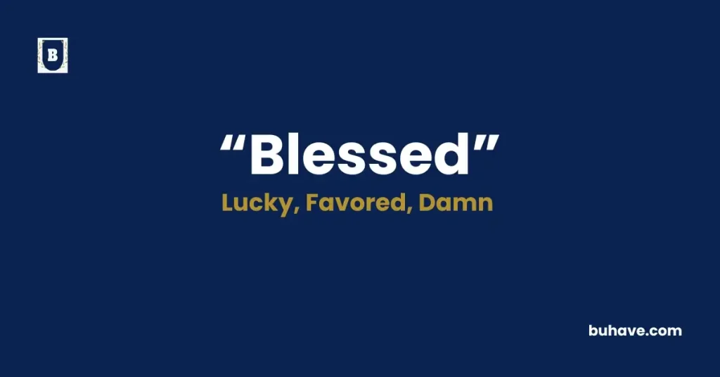 Blessed- Definition, Synonyms and Antonyms