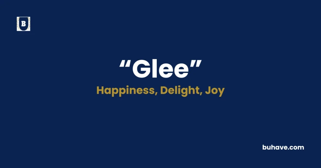 Glee - Meaning, Definition, Synonyms and Antonyms