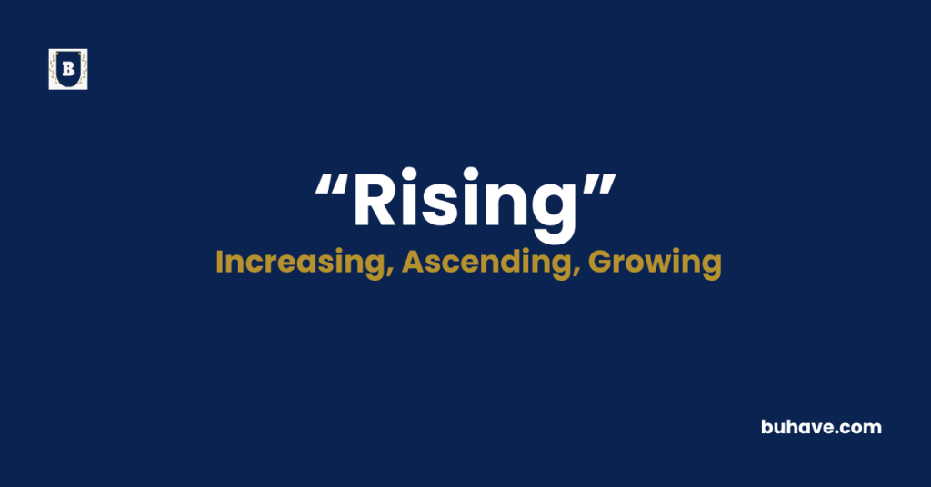 Rising -Meaning-Definition-Synonyms-Antonyms