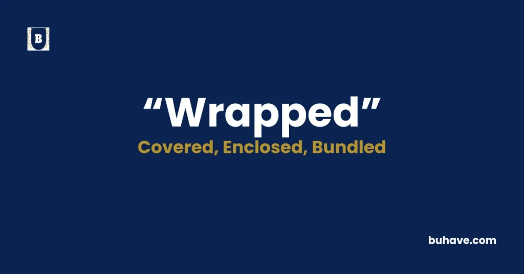 Wrapped - Meaning, Definition, Synonyms and Antonyms
