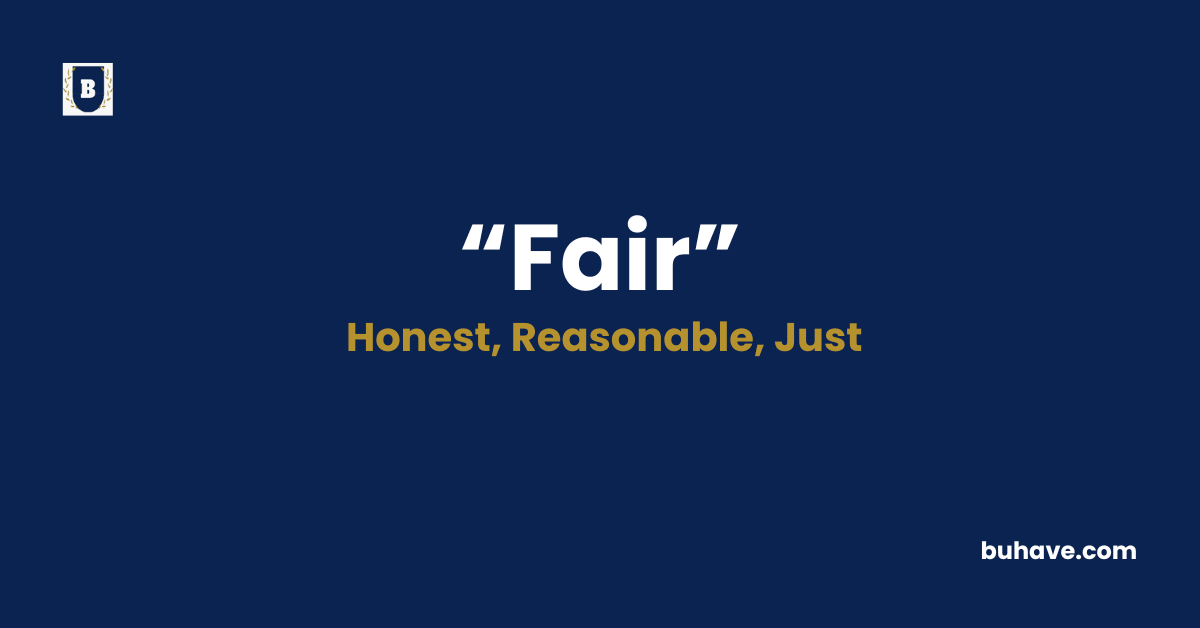 Fair-Meaning-Definition-Synonyms-Antonyms