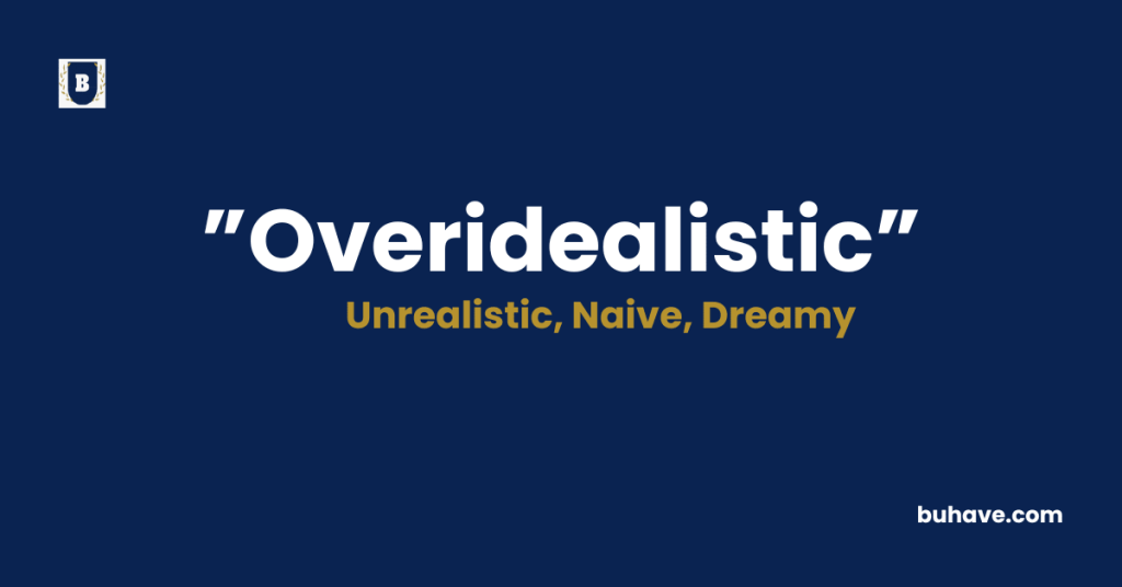 Overidealistic meaning definition synonyms antonyms