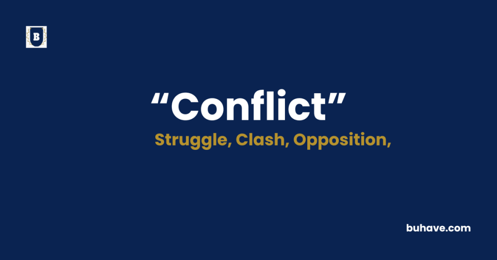 Conflict Meaning-Definition-Synonyms-Antonyms