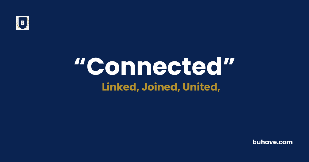 Connected Meaning-Definition-Synonyms-Antonyms