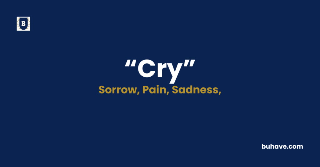 Cry-Meaning-Definition-Synonyms-Antonyms
