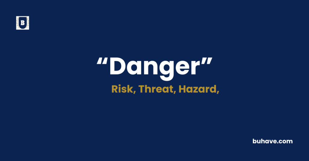 Danger Meaning-Definition-Synonyms-Antonyms