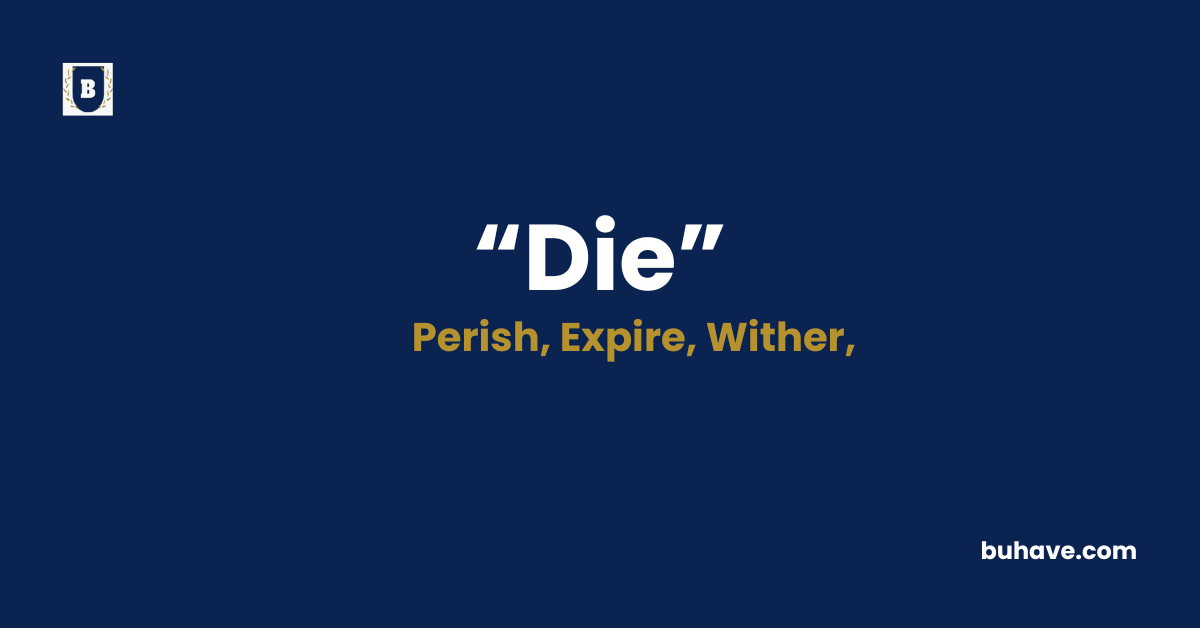 Die-Meaning-Definition-Synonyms-Antonyms