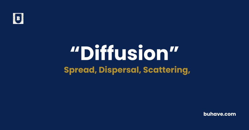 Diffusion Meaning-Definition-Synonyms-Antonyms