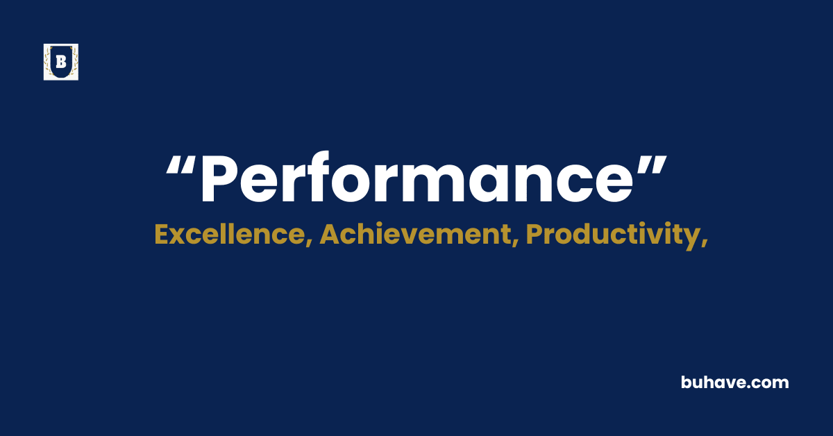 Performance Meaning-Definition-Synonyms-Antonyms