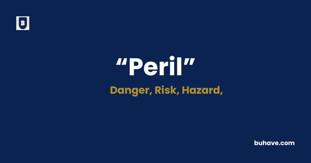 Peril Meaning-Definition-Synonyms-Antonyms
