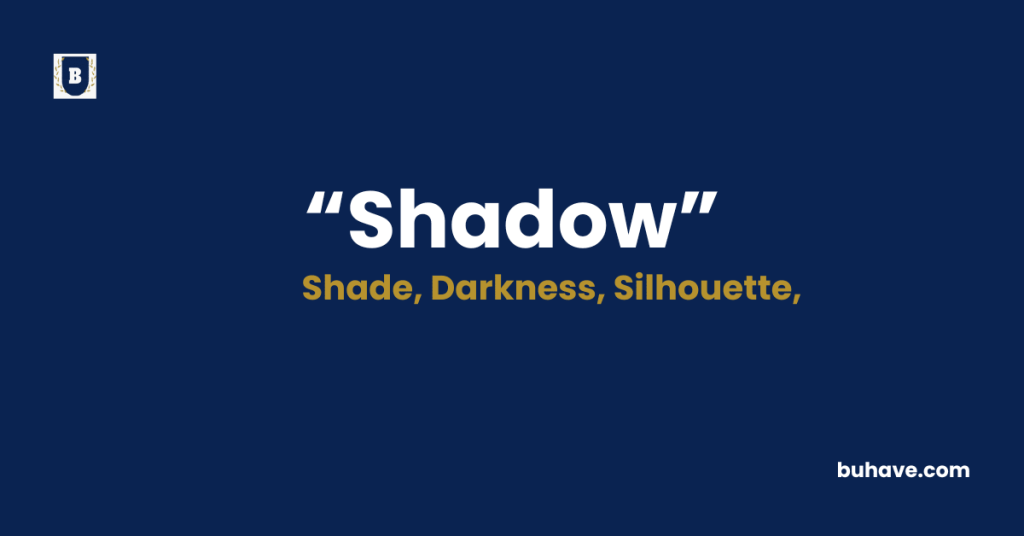 Shadow Meaning-Definition-Synonyms-Antonyms