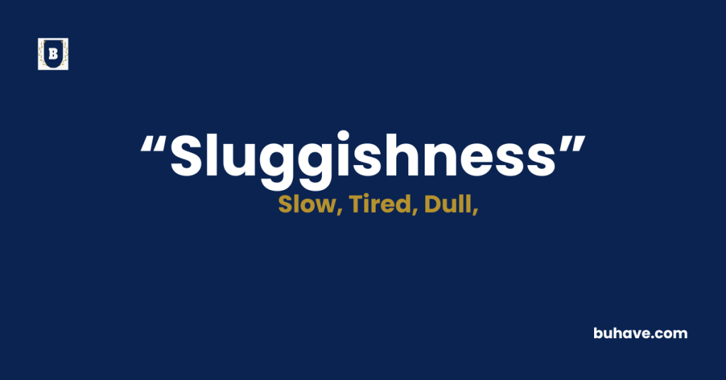 Sluggishness Meaning-Definition-Synonyms-Antonyms