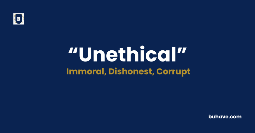 Unethical-Meaning-Definition-Synonyms-Antonyms