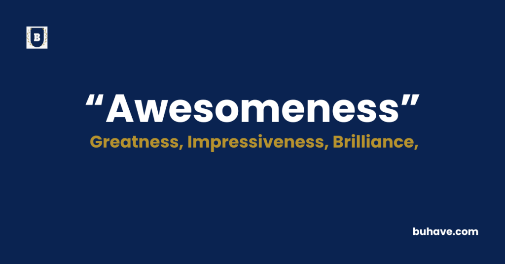 Awesomeness - Meaning - Definition - Synonyms - Antonyms