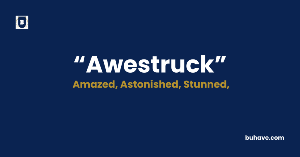 Awestruck - Meaning - Definition - Synonyms - Antonyms