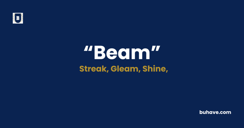 Beam - Meaning - Definition - Synonyms - Antonyms