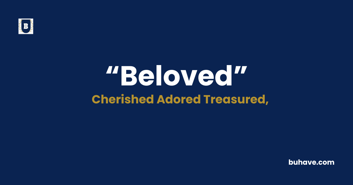 Beloved - Meaning - Definition - Synonyms - Antonyms