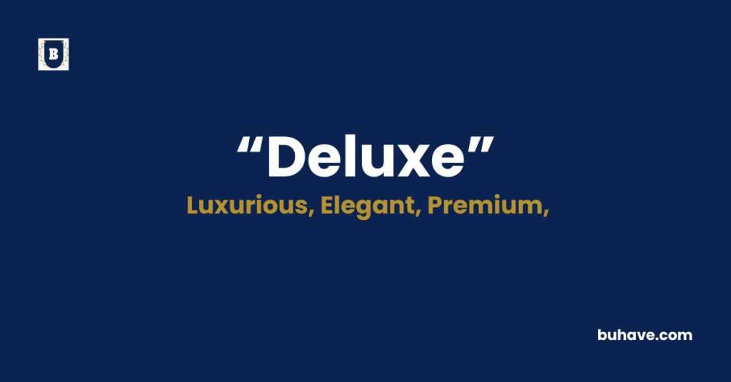 Deluxe - Meaning - Definition - Synonyms - Antonyms